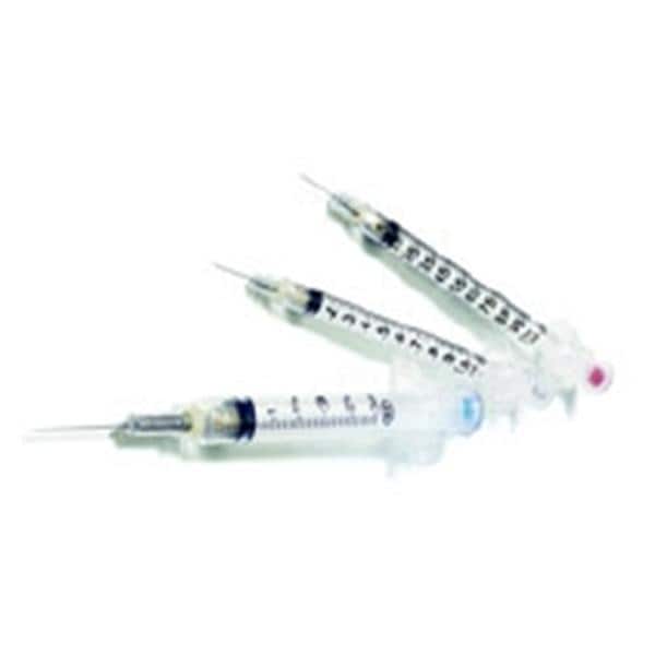 VanishPoint Syringe/Needle 3cc Lubricated 23gx1-1/2" Safety 100/Bx