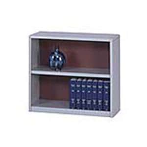 Value Mate Steel Bookcase 2 Shelf 28 in x 31.75 in x 13.5 in Gray 1/PK