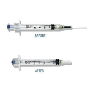 VanishPoint Syringe/Needle 10cc Lubricated 22gx1-1/2" Safety 600/Ca