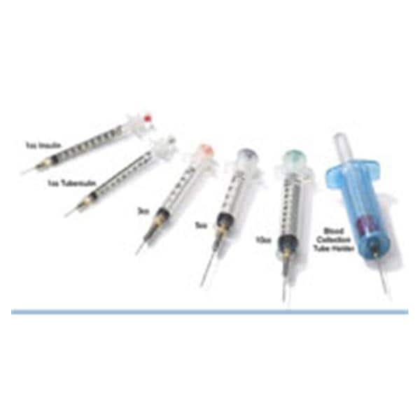 VanishPoint Hypodermic Syringe/Needle 22gx1" 3cc Rtrctbl Fx Ndl Sfty LDS 100/Bx