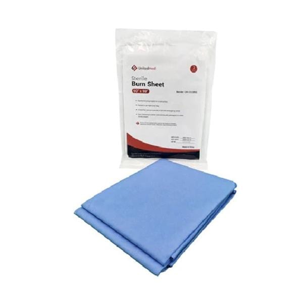 Non-Woven Burn Sheet 60x90" Sterile Blue Ea, 50 EA/CA