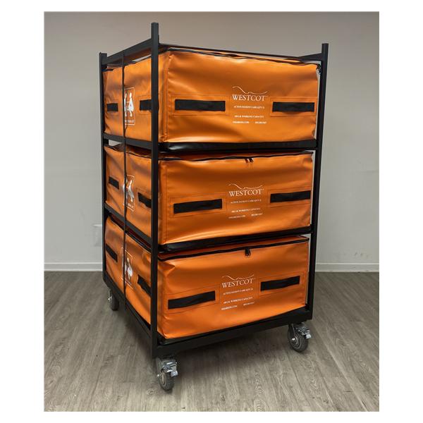 Storage Cart All Terrain WestCot Aluminum W/ Deployment Bg/ Disp Linens Ea