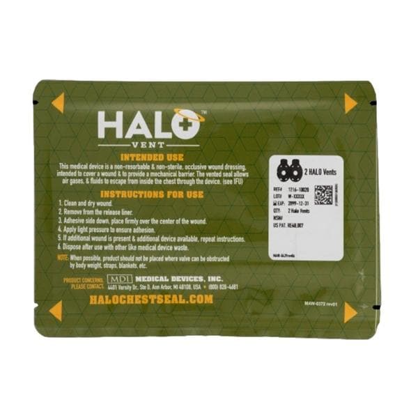 Halo Silicone Chest Seal Wound Dressing 5x7"