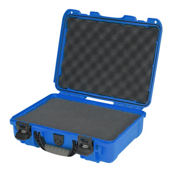 Model 910 Waterproof Case 14.3×11.1×4.7" Blu PowerClaw Latching Sys Sft Grp/Hndl