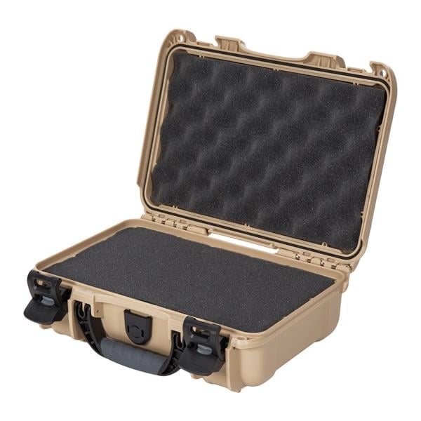 Model 909 Waterproof Case 12.6x9x4.4" Tan Latch Closure Sft Grp/Hndl