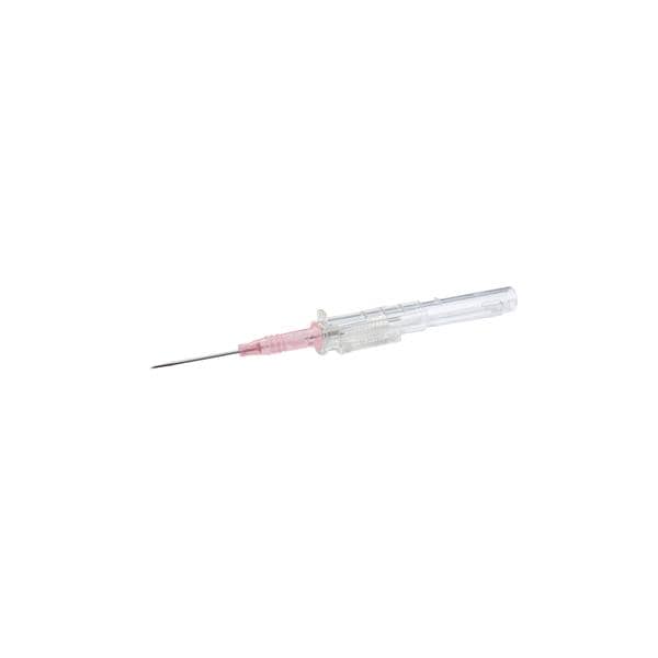 TrueSafe Blood Control IV Catheter Push Button 20 Gauge 1.16" Pink 50/Bx, 4 BX/CA