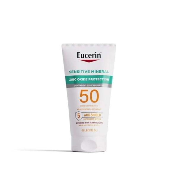 Eucerin Sunblock Lotion 4oz Fragrance Free Tube 50 SPF 12/Ca