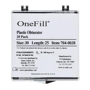 OneFill Obturators 25 mm Size 30 Plastic Blue 20/Pk