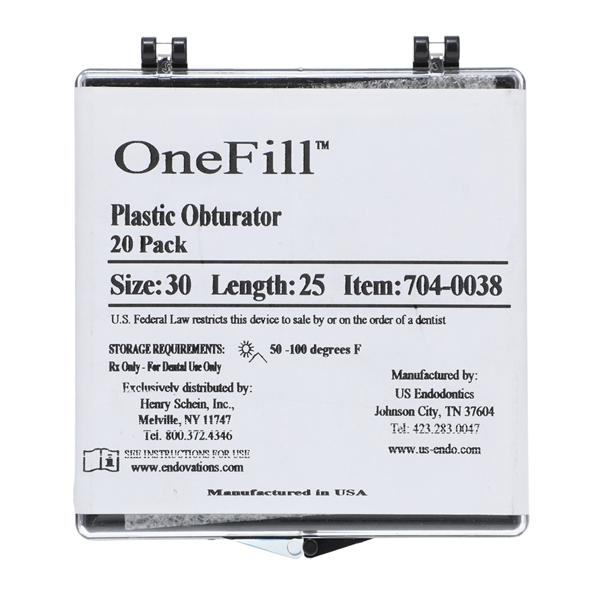 OneFill Obturators 25 mm Size 30 Plastic Blue 20/Pk