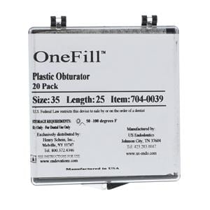 OneFill Obturators 25 mm Size 35 Plastic Green 20/Pk