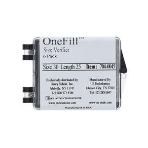 OneFill Verifiers 25 mm Size 30 0.02 Plastic Blue 6/Pk