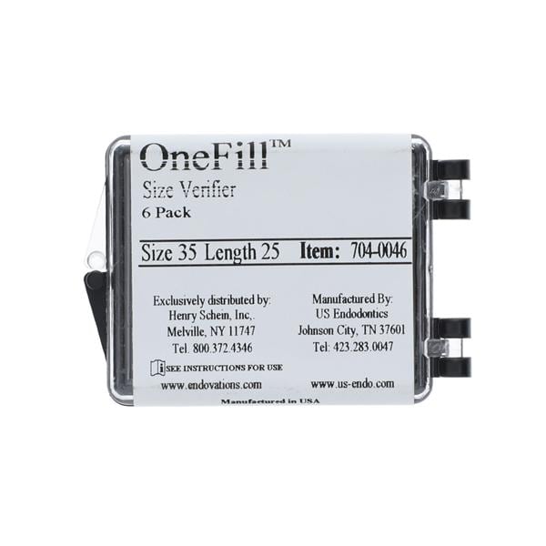 OneFill Verifiers 25 mm Size 35 0.02 Plastic Green 6/Pk
