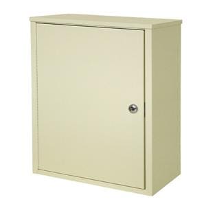 Cabinet Storage 1 Door Steel Flat Key Lock 8x16x16-3/4" Light Gray 1/EA