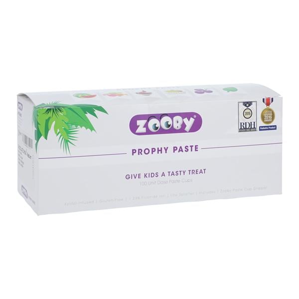 Zooby Prophy Paste Medium Chocolate Chow 100/Bg