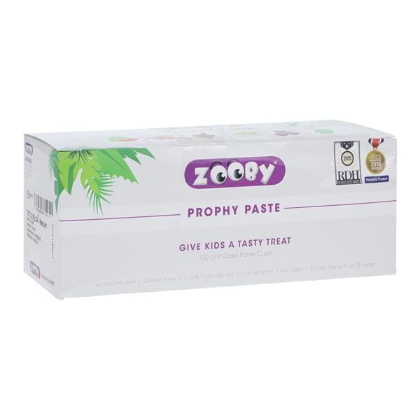 Zooby Prophy Paste Medium Turtle Melon 100/Bg