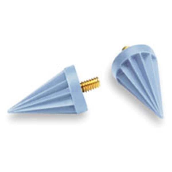 Prophy Cups Firm Pointed Polisher Screw Type Blue Latex-Free 144/Bx