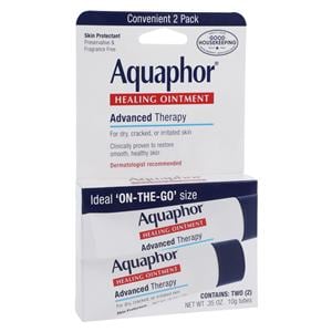 Aquaphor Healing Ointment Petrolatum 0.35oz Fragrance Free Skin 2/Pk