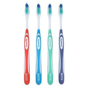 GUM Super Tip Manual Toothbrush Adult Soft Compact 12/Bx