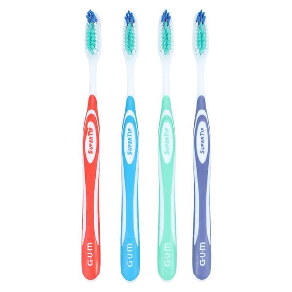 GUM Super Tip Manual Toothbrush Adult Sensitive Full 12/Bx