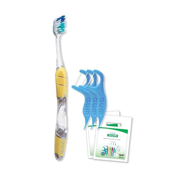 GUM Complete Care Toothbrush / Flossers Patient Pack Ea