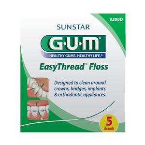GUM EasyThread Floss Threader Sample Pack 5/Package 100/Bx