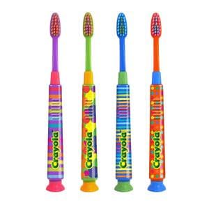 GUM Crayola Deep Clean Toothbrush Child Compact Assortment 12/Pk
