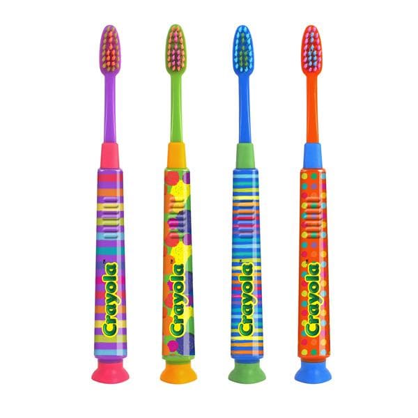 GUM Crayola Deep Clean Toothbrush Child Compact Assortment 12/Pk