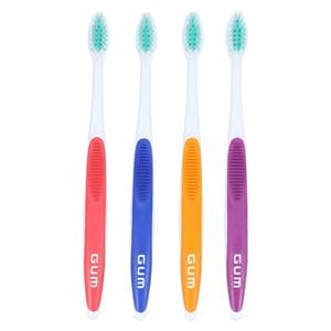 GUM Dome Trim Manual Toothbrush Adult Soft Compact 12/Bx