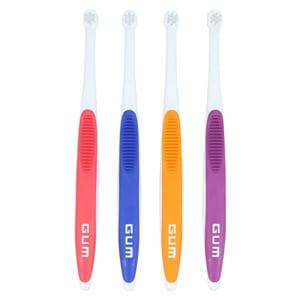 GUM End Tuft Toothbrush 7 Tuft Tapered 12/Pk
