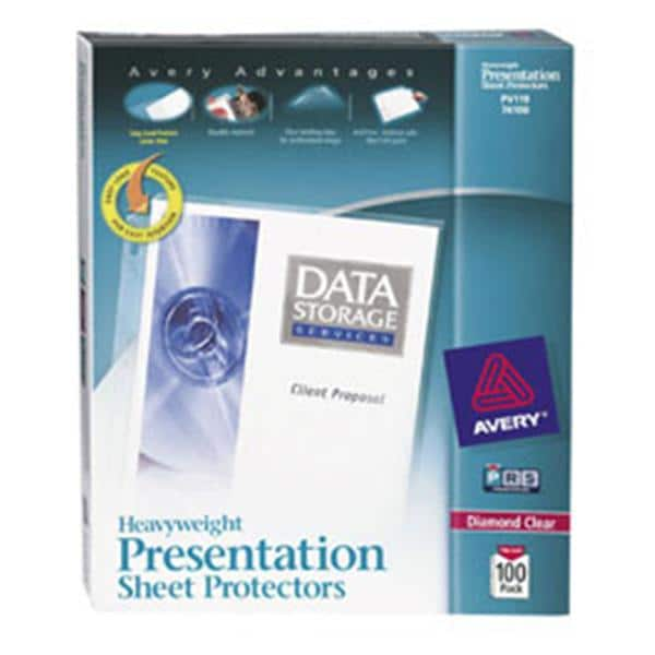 Top-Load Sheet Protector Hvywght Clear 8.5 in x 11 in 100/Box 100