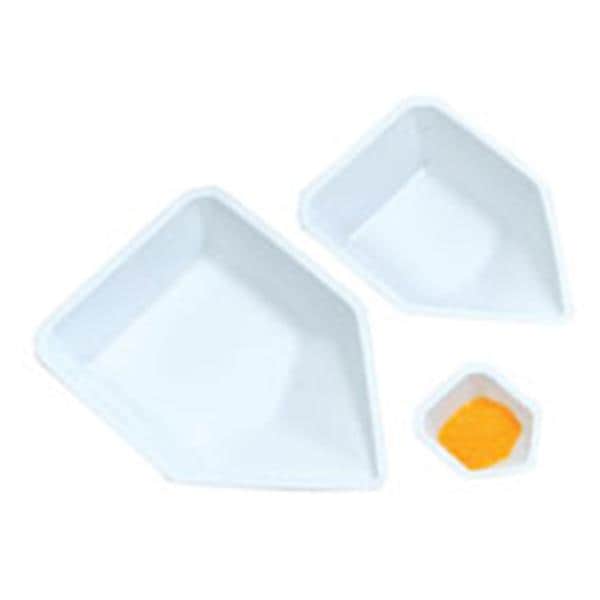 Pour-Boat Weighing Dish Flexible Polystyrene White 3.27x5-2/10x1.02" 14mL 500/Pk