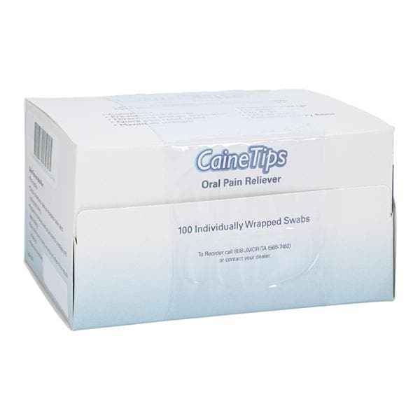 CaineTips Topical Anesthetic Swab Cherry Unit Dose 100/Bx