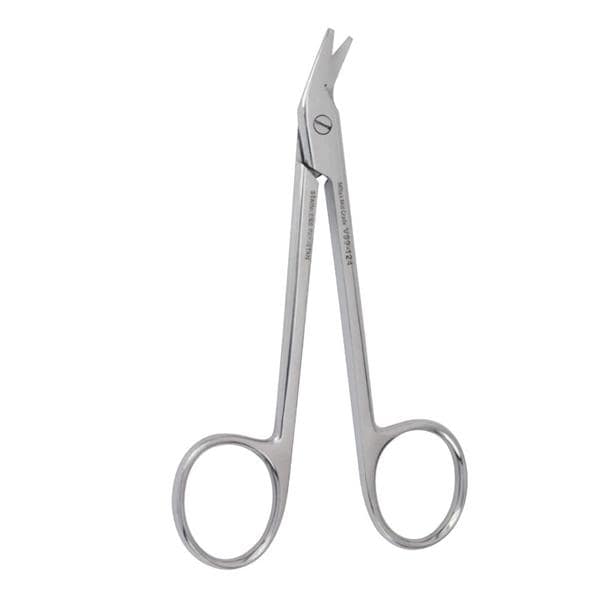 Vantage Wire Cutting Scissors Angled 4-3/4" Stainless Steel Ea