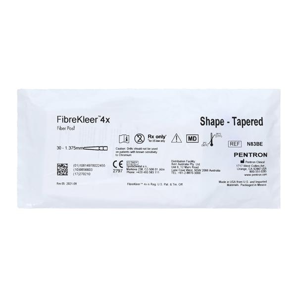 FibreKleer 4X Fiber Posts Refill 1.375 mm Tapered 30/Pk