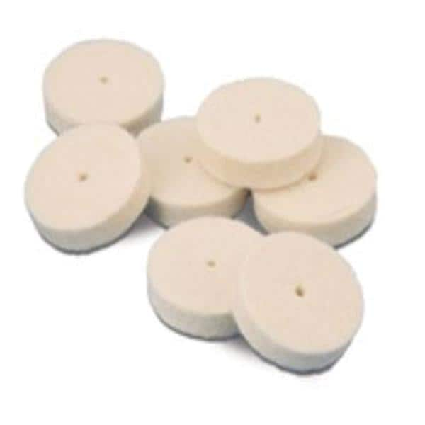 Felt Wheels Pin Hole Center Soft 1" x 1/4" 100/Pk