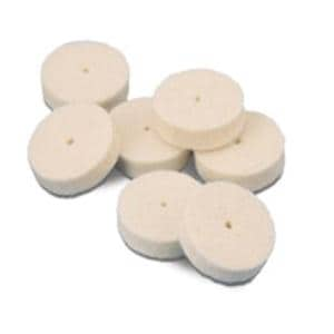 Felt Wheels Pin Hole Center Soft 3/4" x 1/8" 24/Bx