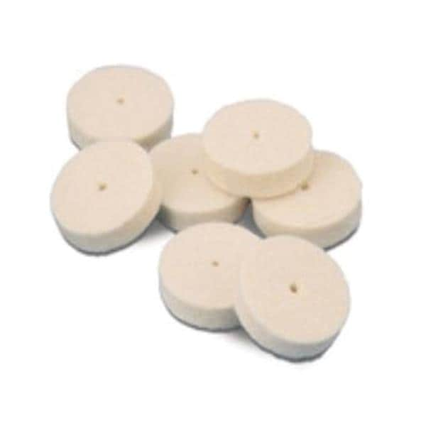 Felt Wheels Pin Hole Center Hard 1/2" x 1/8" 24/Bx