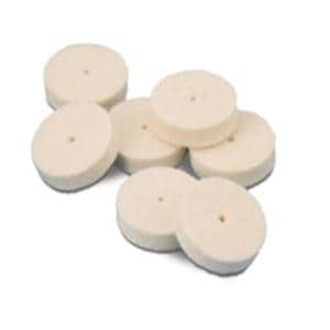 Felt Wheels Pin Hole Center Soft 1" x 1/8" 100/Bx