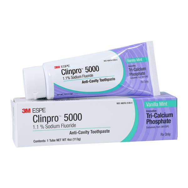 3M™ Clinpro™ 5000 Toothpaste 4 oz Vanilla Mint 1.1% Sodium Fluoride 4oz/Tb