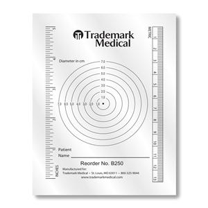 Decubitus Wound Measure Guide 3-3/4x5-1/2" Disposable 250/Bx