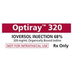 Optiray 320 Injection 68% Power Injector Syringe 100mL 20/Bx