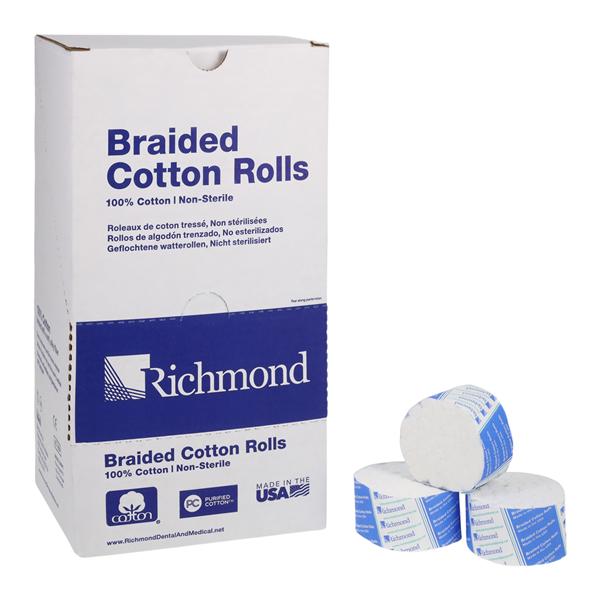 Braided Cotton Roll 1.5 in Non Sterile 2000/Bx
