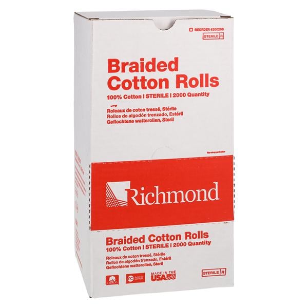 Braided Cotton Roll 1.5 in Sterile 2000/Bx