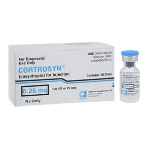 Cortrosyn Injection 0.25mg SDV 1mL 10/Box