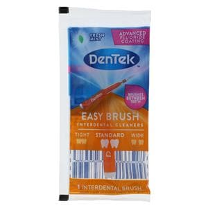 DenTek Easy Brush Cleaners Standard Bags 36/Bx, 12 BX/CA