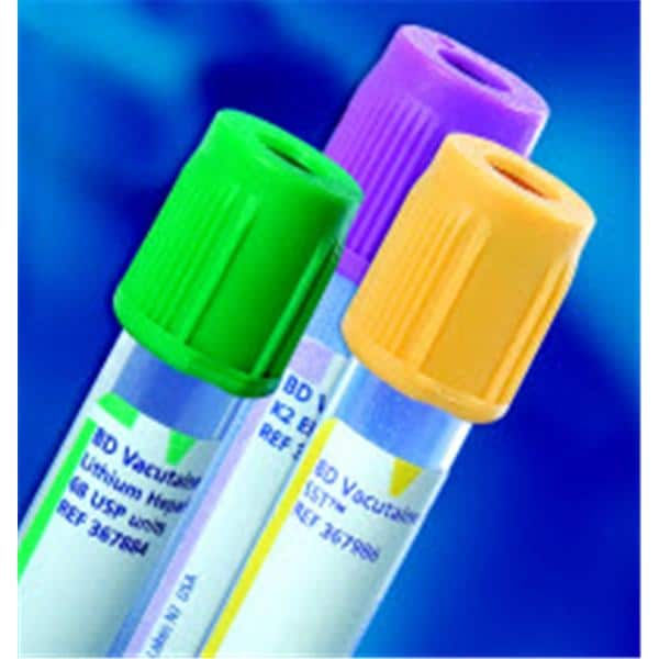 Vacutainer Venous Blood Collection Tube Light Gray 2mL Hemogard Closure 100/Bx, 10 BX/CA