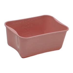 Wash Basin Rectangle Polypropylene Dusty Rose 3-1/2qt