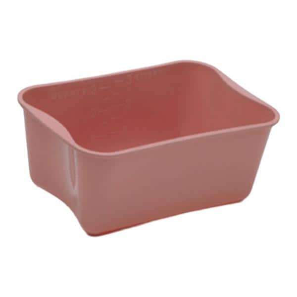 Wash Basin Rectangle Polypropylene Dusty Rose 3-1/2qt