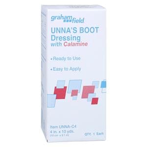 Unna Boot Bandage Zinc Paste/Calamine 4"x10yd 12/Bx