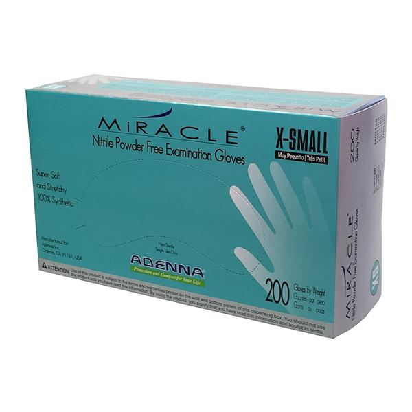 Miracle Nitrile Exam Gloves X-Large Blue Non-Sterile